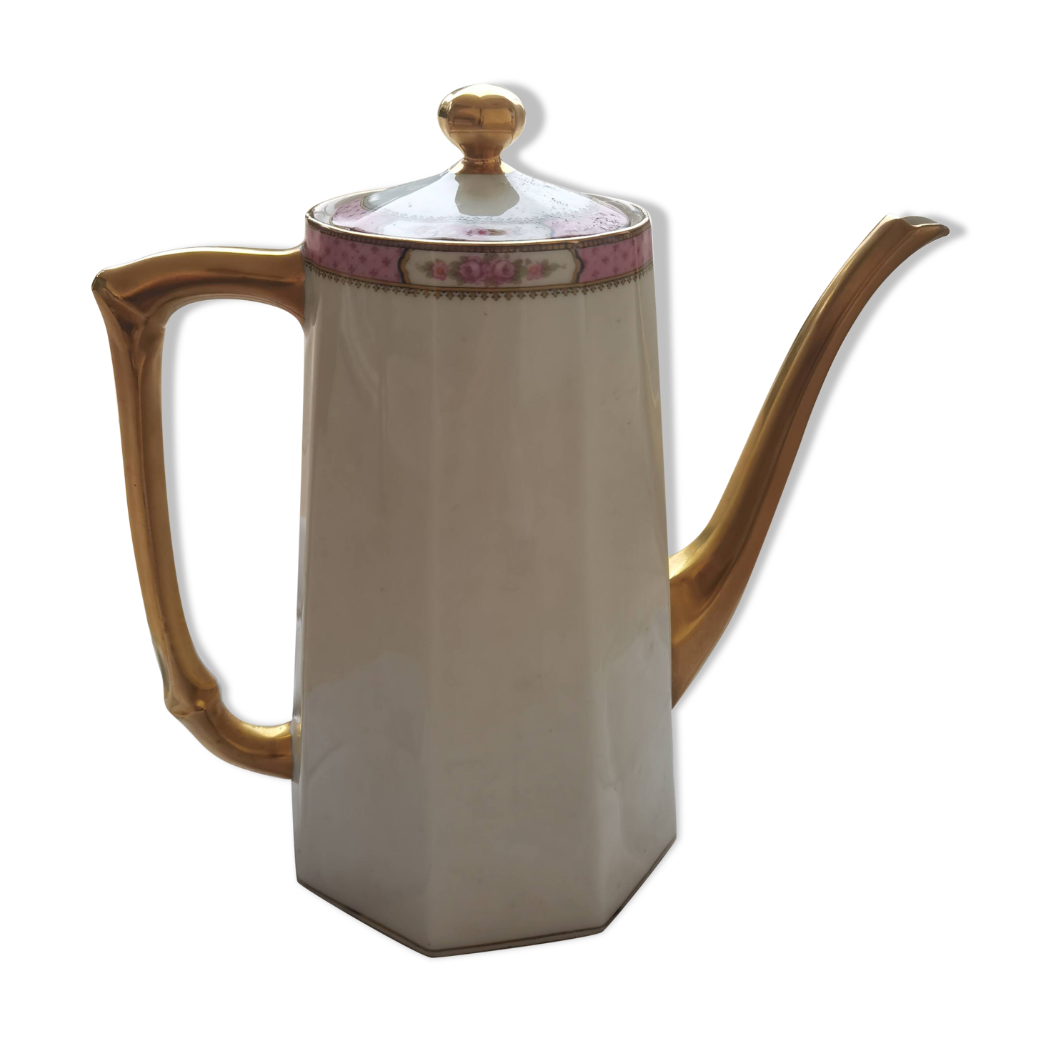 Antique Limoges porcelain coffee pot