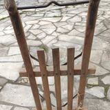 Ancienne luge en bois vintage