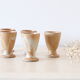 Set of 5 glasses on foot in sandstone, vintage