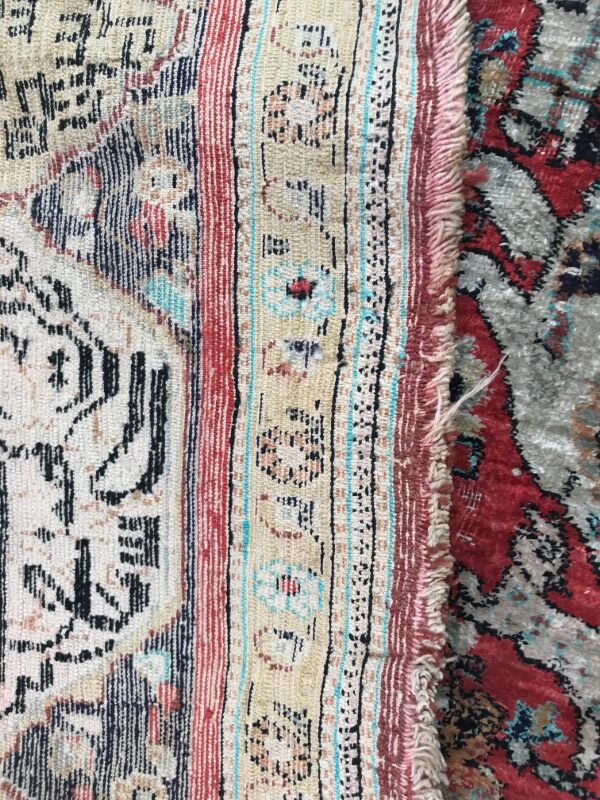 Vintage Persian Ghoum 108 X 164 CM hand made silk carpets