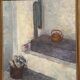 Original Swedish Oil on Panel – “Oven in the Studio” by Hanne Jönsson