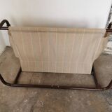 Tubular metal bench from the 80s