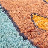 Abstract and Colourful Beni Ouarain Rug, Handmade in Wool, 300x200cm