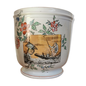 cache pot faïence Luneville