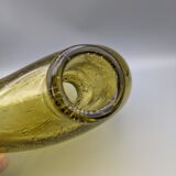 Cognac decanter in bubbled blown glass