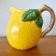 Pichet barbotine citron