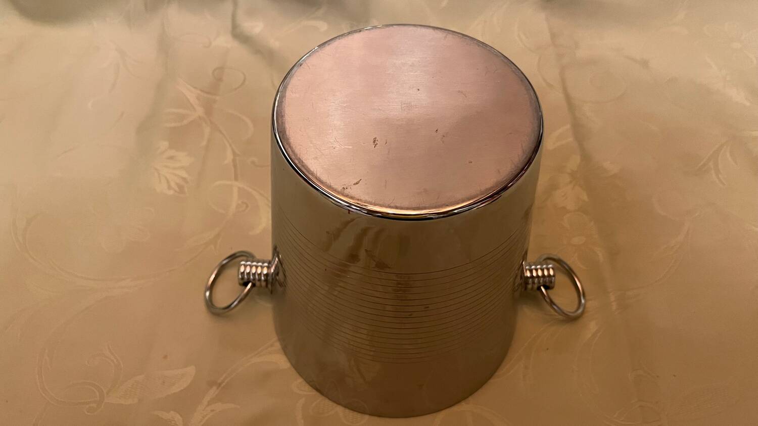 Vintage stainless steel ice bucket