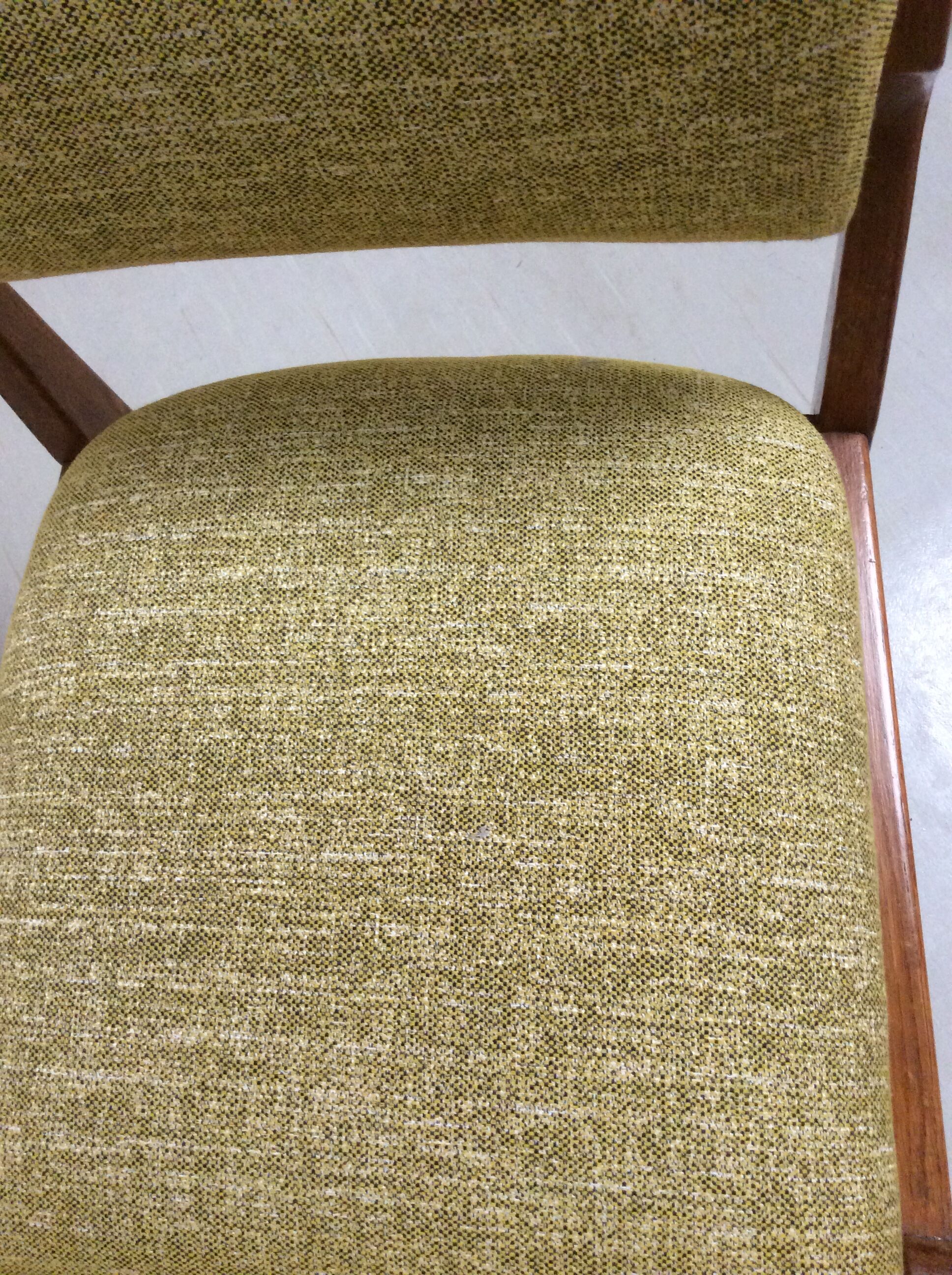 Scandinavian mustard chair 70s