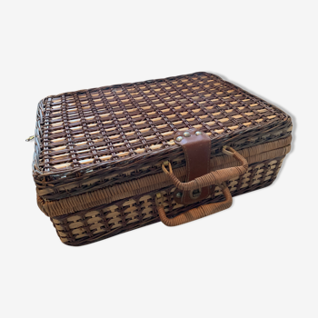 Rattan suitcase