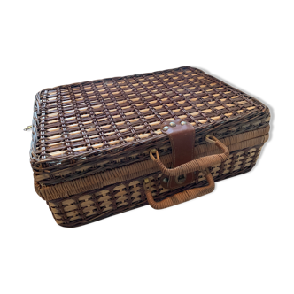 Rattan suitcase