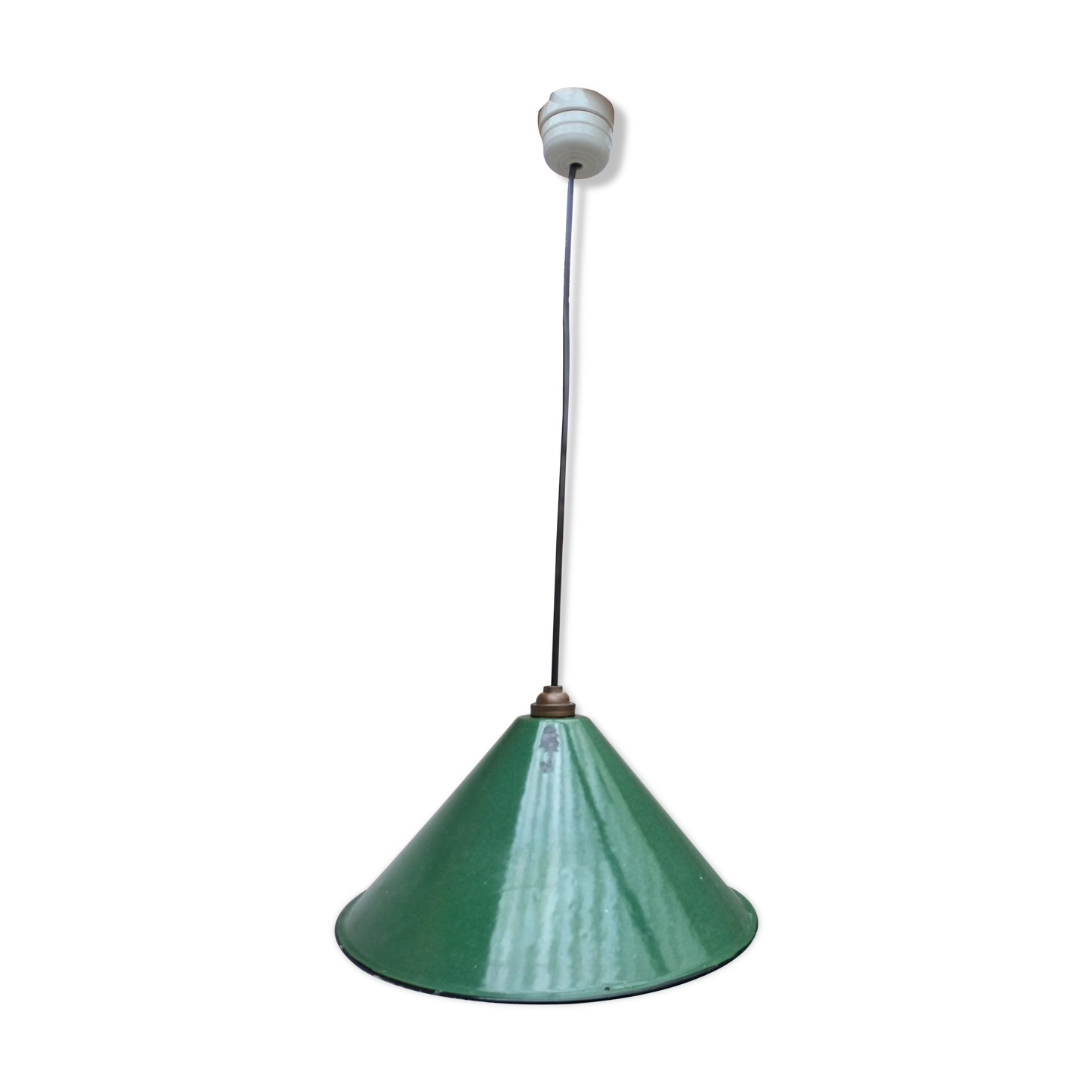 Industrial enamelled lamp
