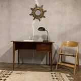 Scandinavian teak desk from the 1960s, length 110 cm