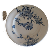 Ancienne assiette plate en terre de fer