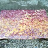 Coffee table Louis XV pink marble