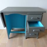 Laurette's accounting office and her chair.