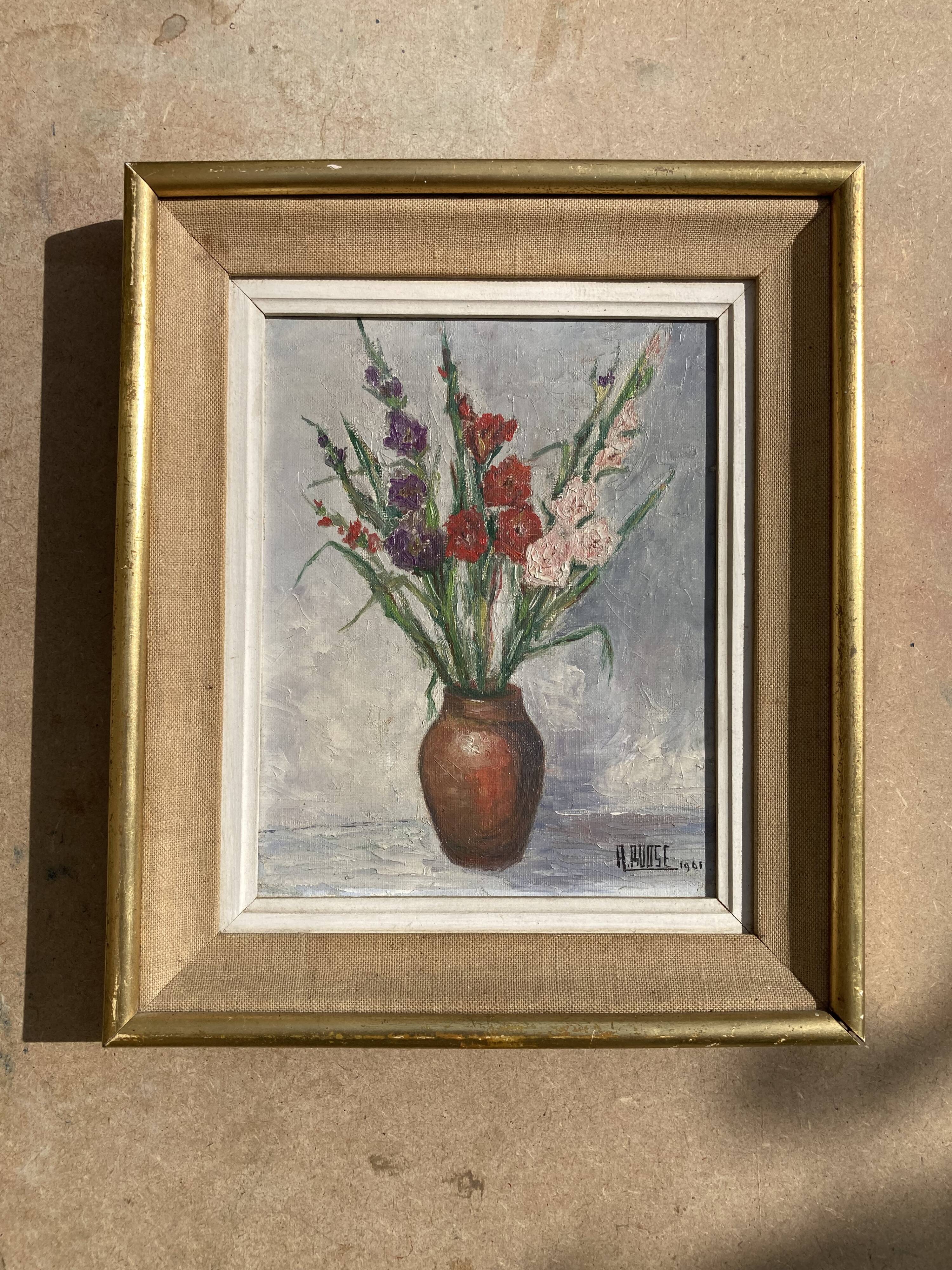 André Roose (Born 1925), The Bouquet, framed oil on canvas