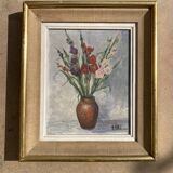André Roose (Né en 1925), Le bouquet, huile sur toile encadrée