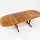 Table à manger ovale extensible vintage Glostrup danoise en teck massif des années 1960