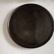 XXL Beretta Vallauris 1960 black glazed earthenware tray D34cm