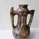 Kabyle Algerian pottery oil jar with polychrome geometric decorations