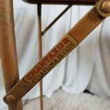 Camping folding orange Lafuma Chantazur 70's table