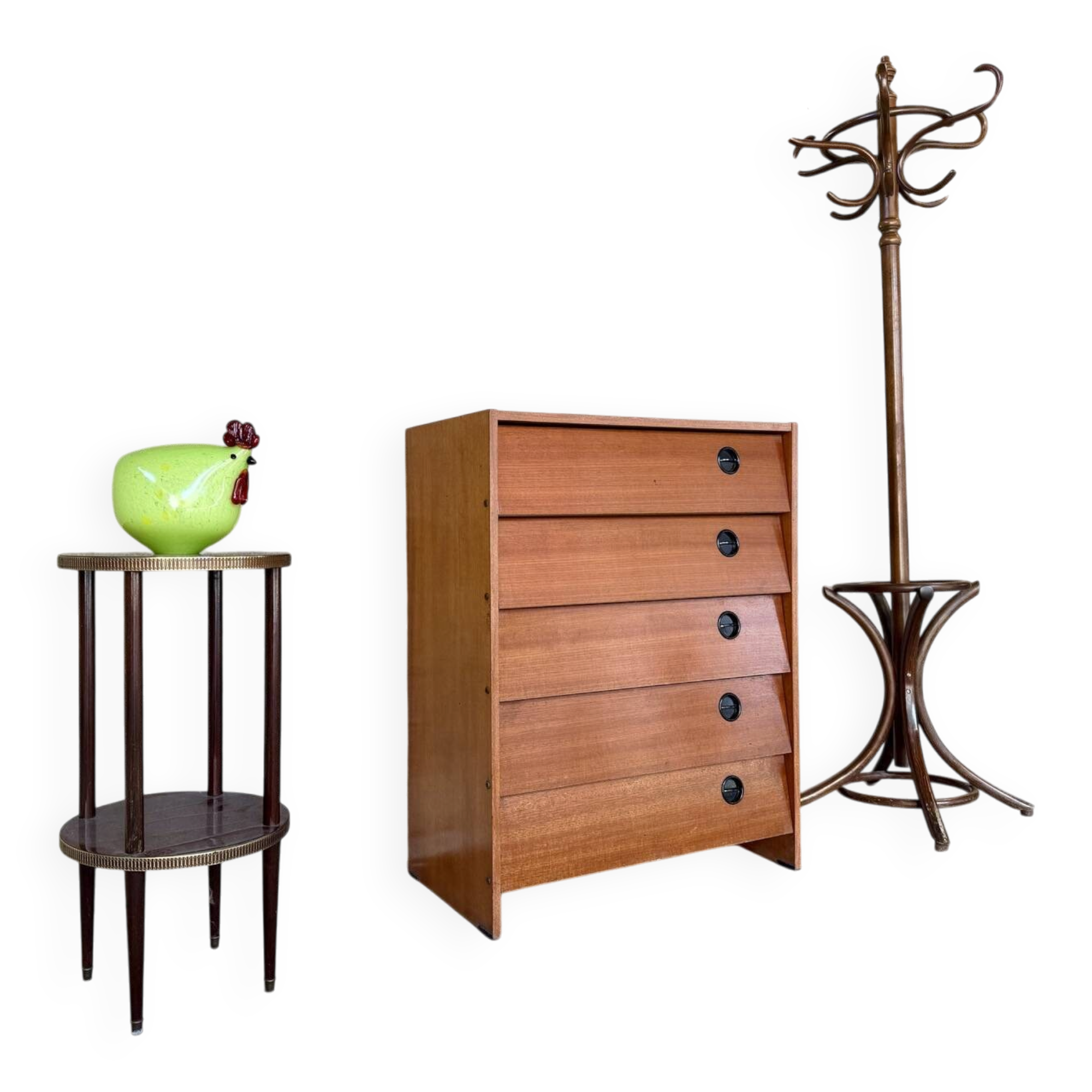 Vintage teak shoe cabinet – 1960s