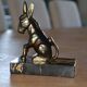 Free-standing donkey in resin