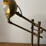 Adjustable brass desk lamp 1940s France