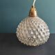 Vintage French hanging glass lamp