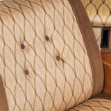 Canapé modulable 3 places en tissu, modernisme vintage des années 1970