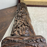 Carved wooden Balinese lamp base