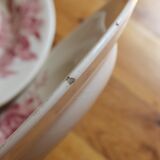 4 plates in iron earth opaque poppies, from Gien