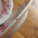 4 plates in iron earth opaque poppies, from Gien