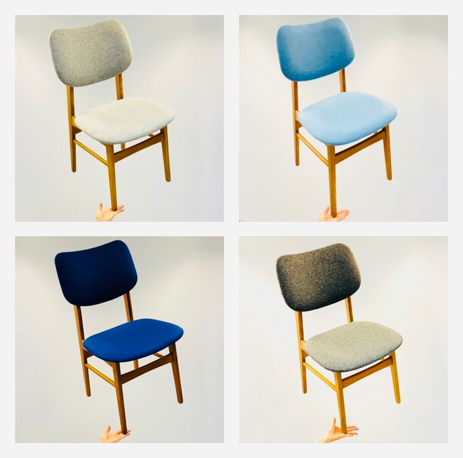 Set of four dining chairs