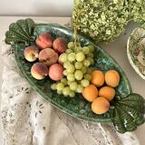 Large glazed ceramic dish, fruit bowl.