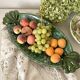 Plat, coupe à fruits en céramique émaillée