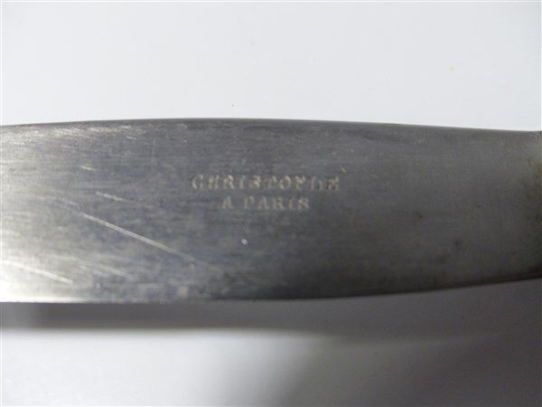 Christofle silver metal knives