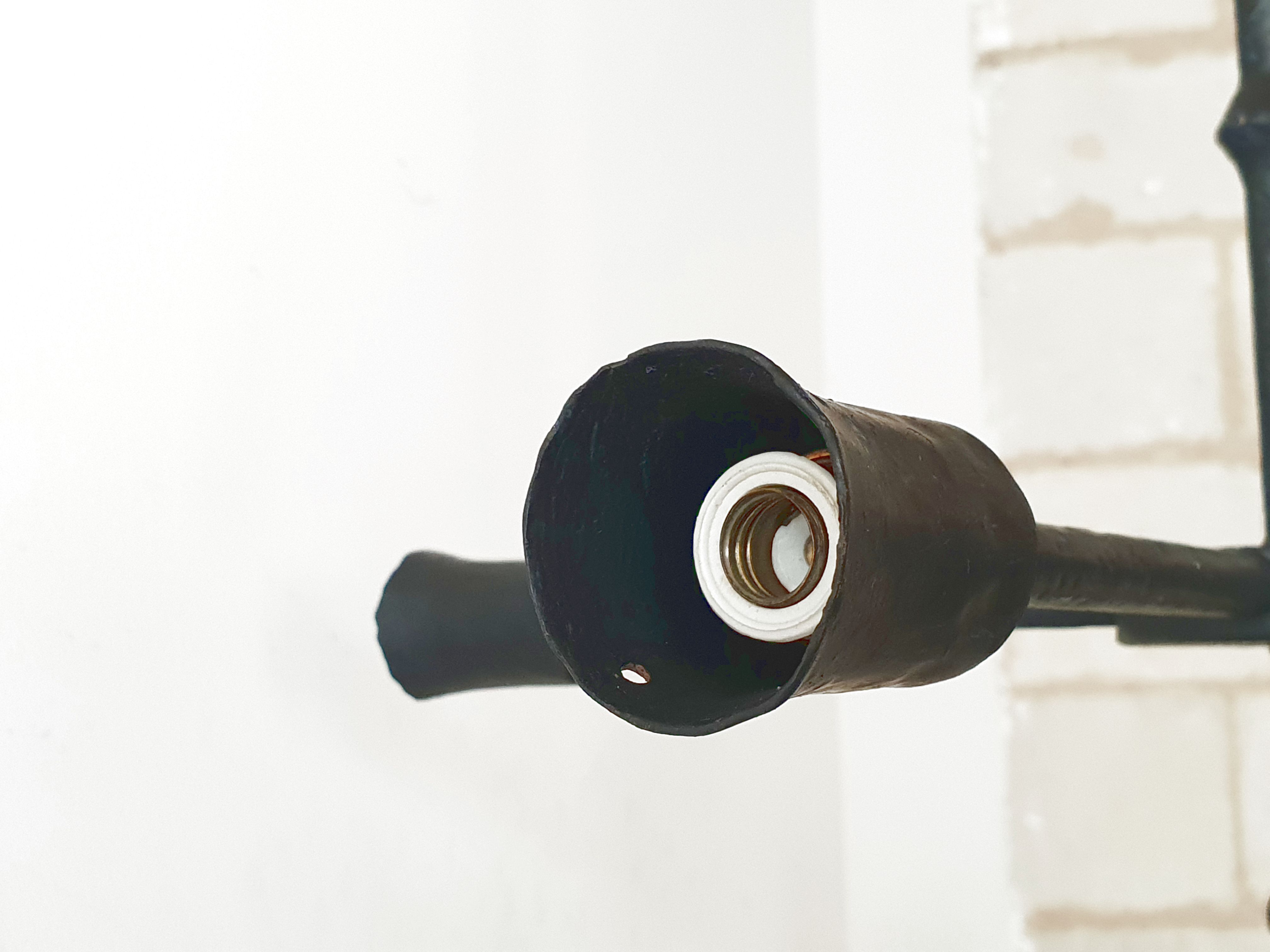 1970 vintage brutalist hanging lamp