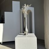 Vintage silver-plated floor vase