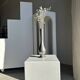 Vintage silver-plated floor vase