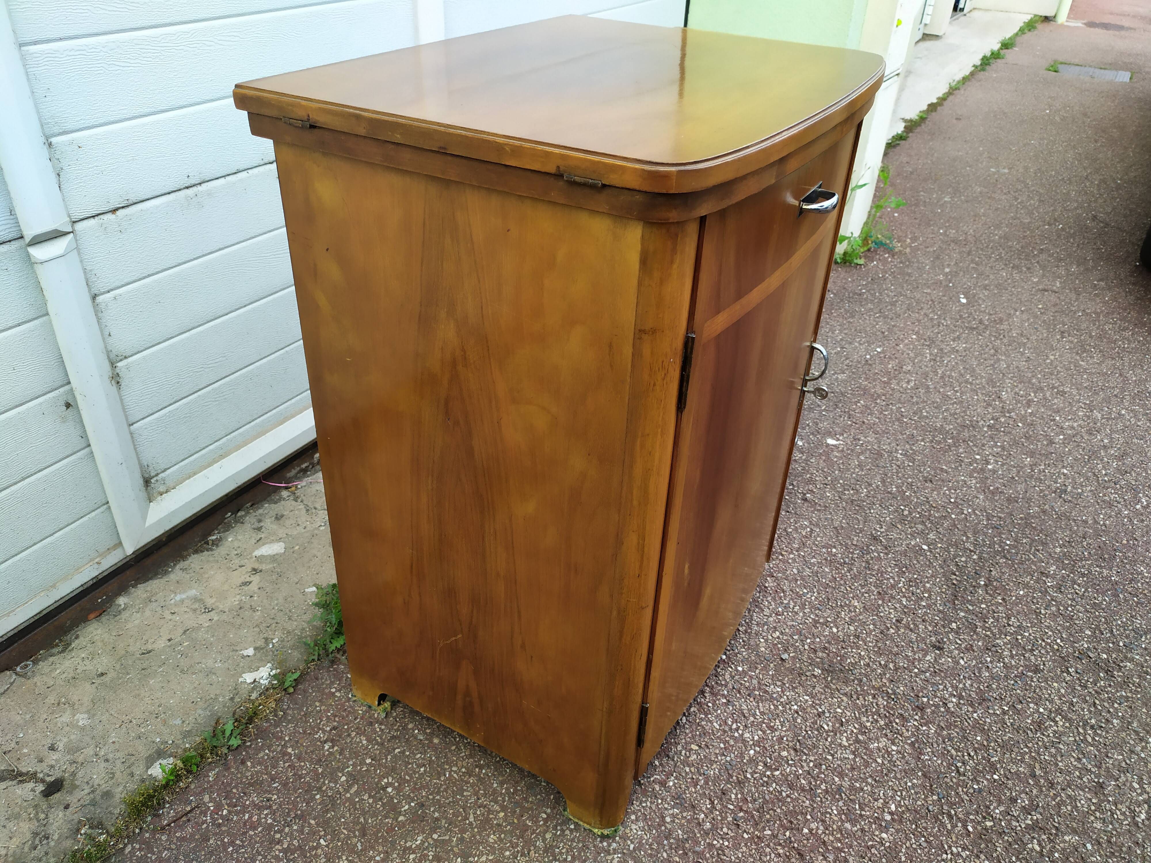 Meuble pour machine a coudre Singer - petit Bureau