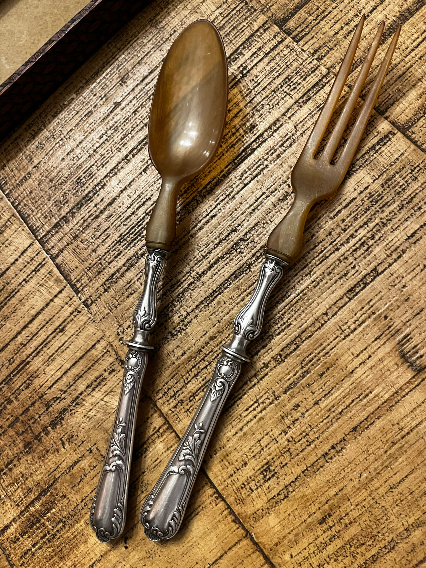 Antique salad cutlery