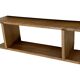 Vintage oak wall / book shelf 1970s wood minimalist design