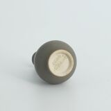 Small Mid-Century Scandinavian Modern Collectible Brown Stoneware Vases by Gunnar Borg, Set of 4