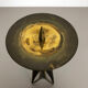 Brutalist Brass Metal Candleholder by Klaus Ullrich for Faber & Schumacher 1950s