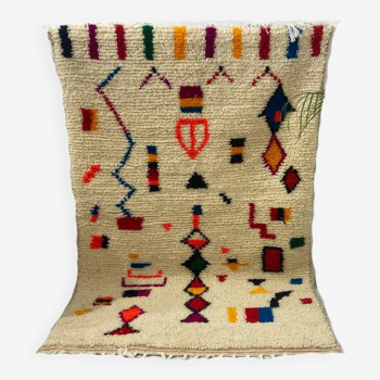 Handmade wool berber rug 200 x 100 cm