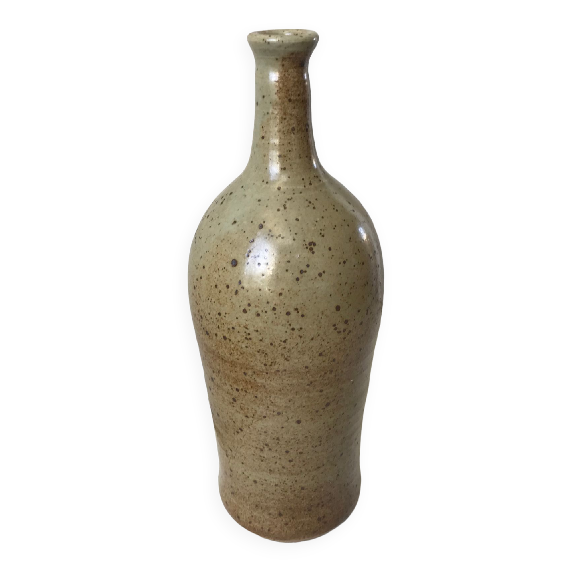 Ceramic bottle / stoneware / pottery vintage 70s signed