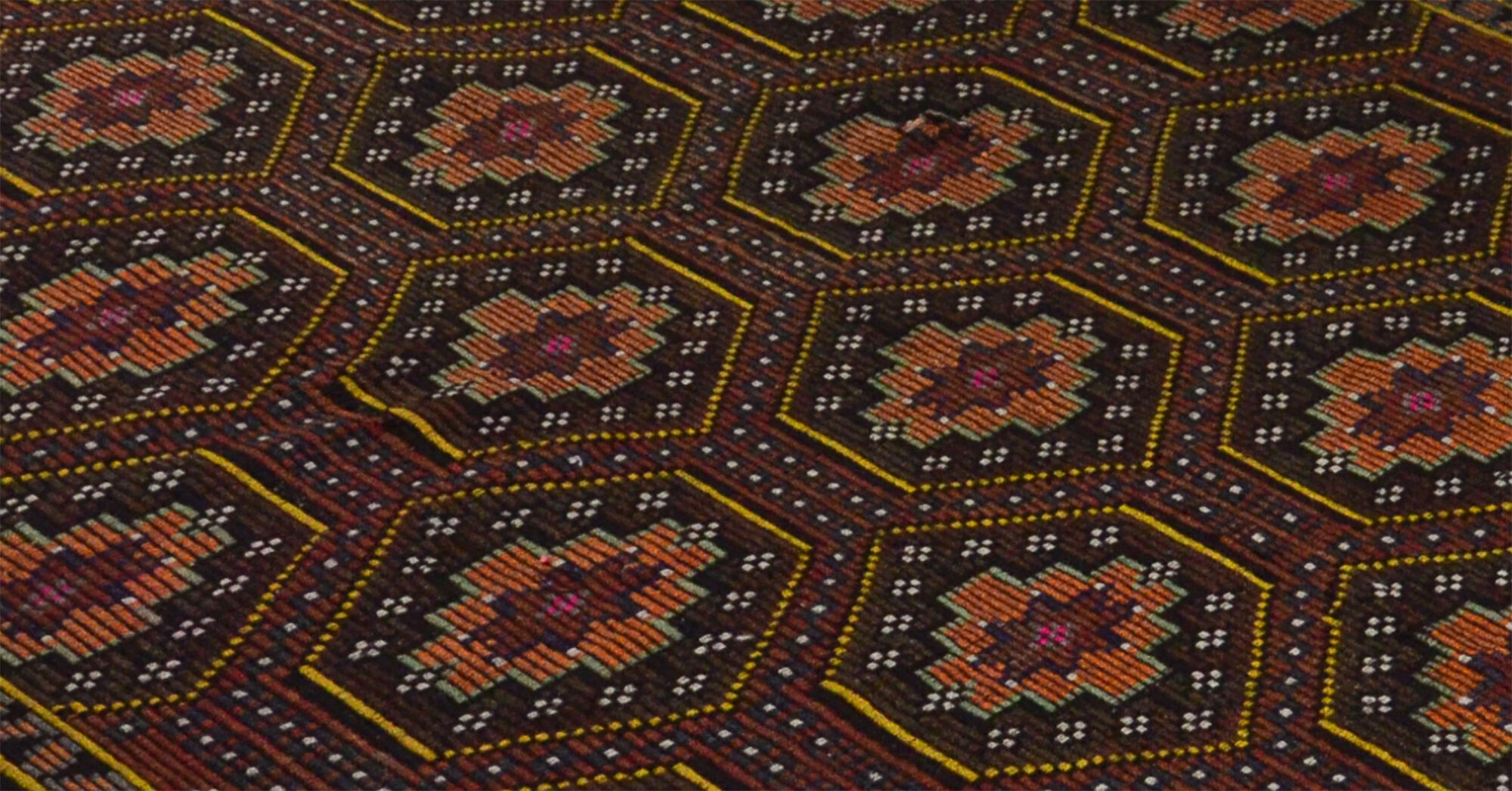 Anatolian handmade kilim rug 323 cm x 196 cm