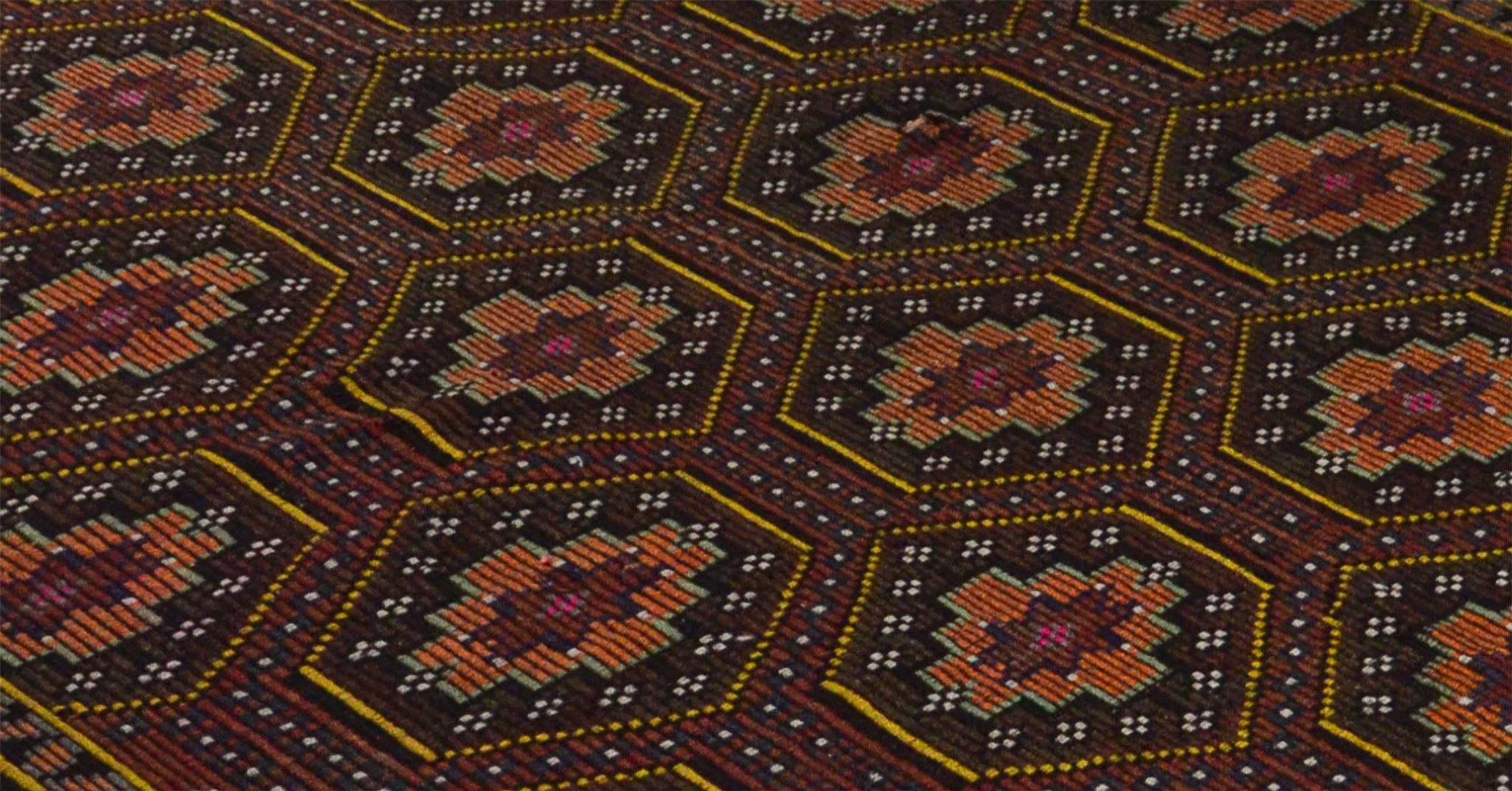 Anatolian handmade kilim rug 323 cm x 196 cm