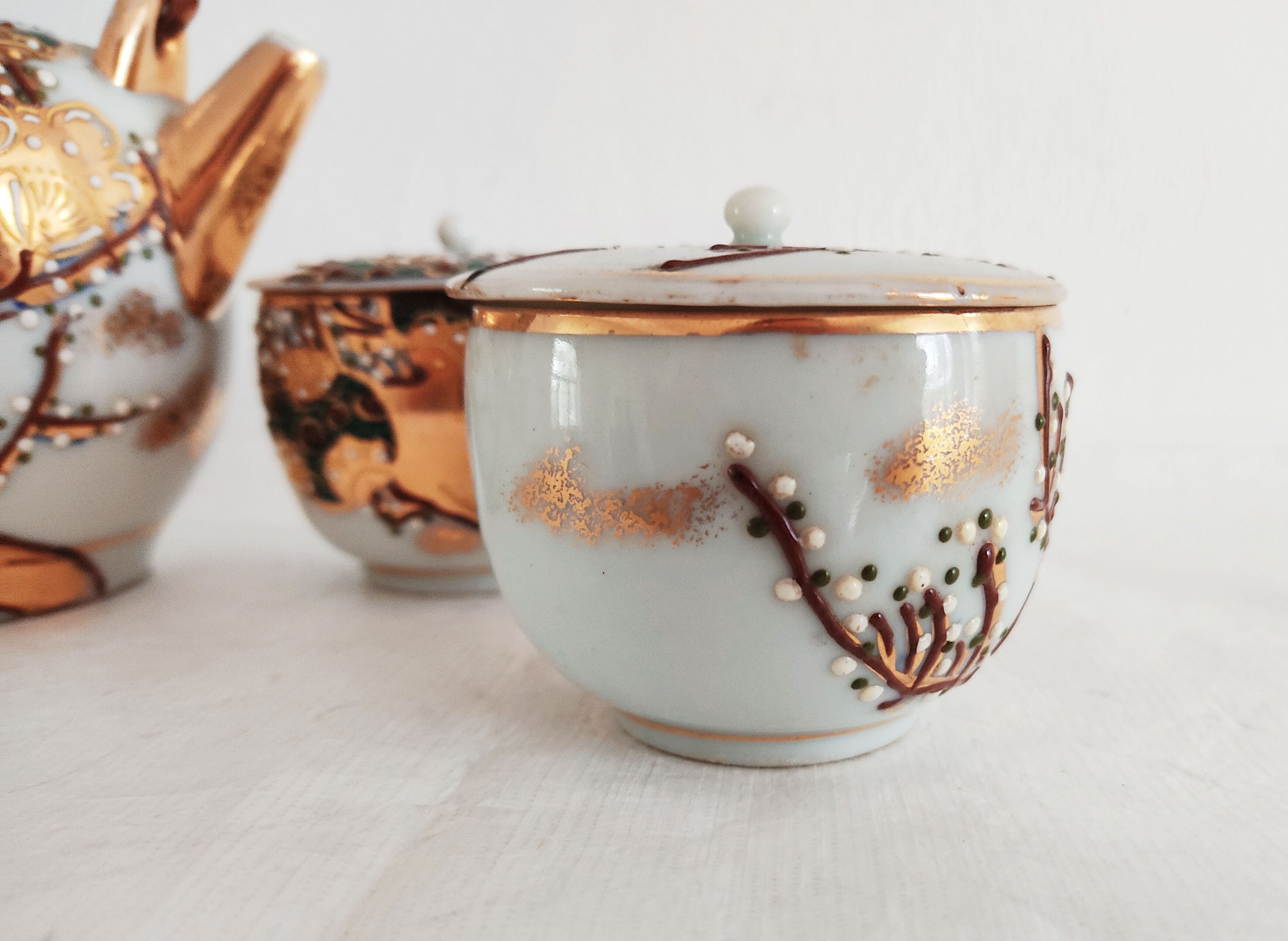 Satsuma Japanese tea set for 4 people